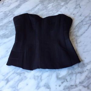 Black formal fully boned corset
